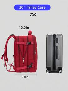 【紅色禮品】seyfocnia 籃球背包,帶鞋隔層的足球背包,帶球隔層的足球包,大號籃球運動包 - 紅色 - 查看 5