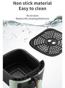 1個空氣炸鍋,6l智能烹飪程式空氣炸鍋烤箱,大容量多功能電炸鍋,家用電子觸控多功能空氣炸鍋,廚房家電 - 黑色/6L/智能款 - 查看 8