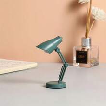 1pc LED Mini Desk Lamp Creative Folding Portable Night Light Small Student Dormitory Bed Reading Lamp