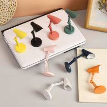 1pc LED Mini Desk Lamp Creative Folding Portable Night Light Small Student Dormitory Bed Reading Lamp