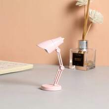 1pc LED Mini Desk Lamp Creative Folding Portable Night Light Small Student Dormitory Bed Reading Lamp