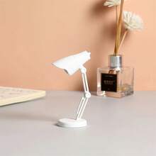 1pc LED Mini Desk Lamp Creative Folding Portable Night Light Small Student Dormitory Bed Reading Lamp