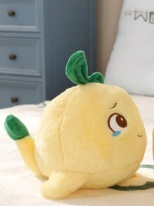 1只超柔軟填充魚玩具,配有創意大眼睛和淚珠,是孩子們可愛的禮物 - 黃色 - 查看 5