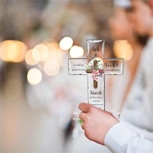 Cruz cristiana de pie acrílico, regalos inspiradores con versículos de la biblia y oraciones. Regalos cristianos con temática de girasol para mujeres, hombres, amigos, mamá, esposa y colegas (Estilo atractivo)