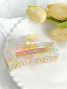 1 件/組彩色醋酸纖維髮夾,適合優雅甜美的髮型,適合夾住後腦勺的頭髮,製作髮髻等。 - 彩色 - 查看 3