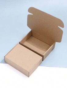 10入組空白卡其色禮品包裝紙盒可塗鴉 - 卡其色 - 查看 1