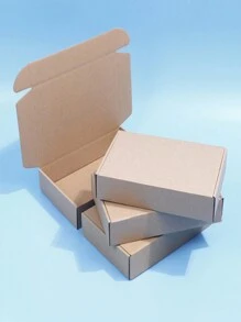 10入組空白卡其色禮品包裝紙盒可塗鴉 - 卡其色 - 查看 2