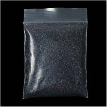 10克全息银色美甲闪粉，精细激光铬颜料粉，专业美甲用品 - 黑色 - 查看 6