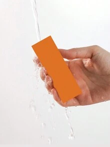 1pc Stainless Steel Cleaning Eraser For Removing Scale, Rust And Stains In Household Kitchen - Orange - View 5