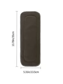 1/2/4/10/12 piezas Almohadilla de cambio de pañales de carbón de bambú para bebé, 4 piezas Estera de cambio de pañales reutilizable de fibra de bambú - Gris Oscuro - Ver 5