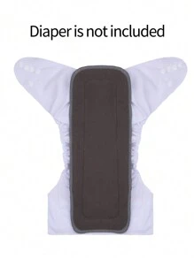 1/2/4/10/12 piezas Almohadilla de cambio de pañales de carbón de bambú para bebé, 4 piezas Estera de cambio de pañales reutilizable de fibra de bambú - Gris Oscuro - Ver 7