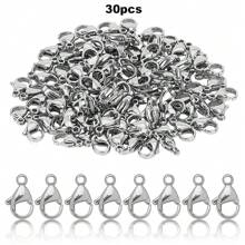 30/100/700 件合金材質 Diy 手鍊項鍊耳環鑰匙扣手機鍊腳鍊連接埠龍蝦扣派對禮品首飾配件首飾配件 - 彩色 - 查看 12