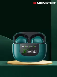 Monster Xkt20 被动降噪半入耳式无线耳机，拥有 5.4 小时超长续航、游戏模式、高保真音乐、多模式、麦克风，适合运动 - 綠色 - 查看 10