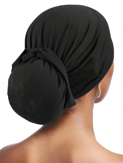 Fasce per capelli a turbante monocromatiche da donna - Base elastica e comodità quotidiana | Tessuto elastico premium per versatilità di styling