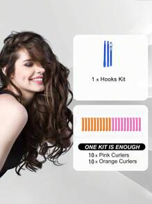21pcs Spiral Curling Iron Hair Salon Professional Tools No Hot Curling Iron No Hot Curling Iron No Hot Curling Tools Elastic Hair Rope High-End Knotted Elastic Hair Accessories High Ponytail Hair Band Ladies Elastic B And High Elasticity Suitable For Daily Wear Casual,Pink Accessories ,Hair Styling Tools