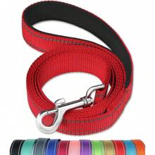 Reflective Dog Leash - Soft Padded Handle For Comfortable Training And Walking - Ideal For Medium And Small Dogs - High Visibility For