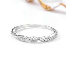 1pc Women's S925 Sterling Silver Ring Moebius Twist Design With Diamond & Colorful Cubic Zirconia, Ins Style, Suitable For Everyday Wear - Möbius Ring - View 12