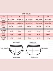 Quần lót vệ sinh thời kỳ kinh nguyệt dày và thoáng khí, chấm bi ren trơn 4 lớp chống rò rỉ cho nữ - Đỏ - Xem 6