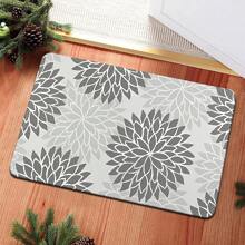 1pc Gray Moroccan Floral Print Kitchen Anti-Slip Floor Mat Long Absorbent Soft Floor Mat Bedroom Living Room Hallway Comfortable Anti-Fatigue Floor Mat Entry Door Mat Home Decoration - StyleB - View 9