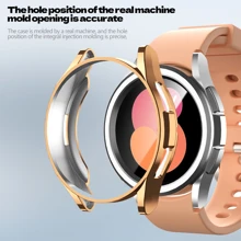 保护壳适用于三星 Galaxy Watch 6 Classic 43 毫米 47 毫米 TPU 屏幕全方位保险杠外壳时尚兼容 Galaxy Watch 6 保护套 - 午夜藍 - 查看 2