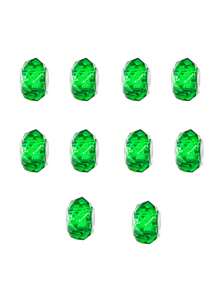 10入組女性日常配件,多色切割珠子適用於diy手鍊、項鍊、吊墜製作 - 串珠 - 查看 10