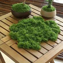 人造模擬苔蘚,苔蘚草線,魚缸造景,景觀裝飾,草坪盆景和盆栽造景,綠色植物草坪裝飾 - 綠色 - 查看 1