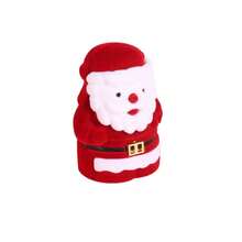 聖誕老人造型珠寶儲物盒,適用於耳環、戒指和手表,聖誕節禮品包裝盒 - 紅色 - 查看 5