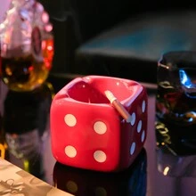 個人化時尚骰子陶瓷煙灰缸