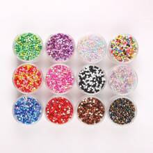 1000入組3mm多色玻璃種子珠,適合女性手工製作珠寶首飾,diy手鐲和項鍊 - 彩色 - 查看 2