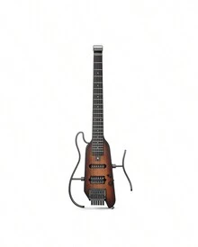 Donner HUSH-X Electric Guitar Kit  Featherlight Headless Guitar, Great For Travel And Quite Practice, Mahogany Solid Body With Easy Assemble Stands, Gig Bag, All Accessories New Arrival - 旭日 - 查看 9