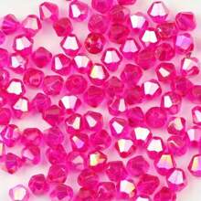 300 chiếc 4MM Giường đôi tiêu chuẩn Hình nón Hình dạng Hạt pha lê DIY Làm đồ trang sức Phụ kiện , Quần áo , Giày dép , Mũ & Túi xách Trang trí Chất liệu - 300 chiếc/24g - Xem 25