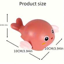 沐浴時間玩具,嬰兒兒童遊泳池浴缸玩具,可愛的水車樂趣,浴室遊戲 - 小海豚藍色 - 查看 2