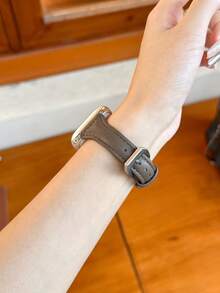 1 件女式超纤维皮革可调节表带，兼容 38 毫米/40 毫米/41 毫米/42 毫米/44 毫米/45 毫米/49 毫米，兼容 Apple Watch Series 10/9/Ultra/SE/8/7/6/5/4/3/2/1 - 灰色 - 查看 5