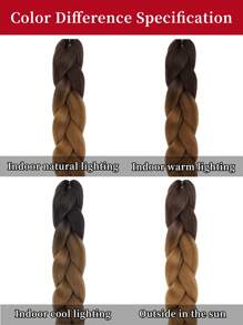 1pc Ombre Long Synthetic Hair Braid - Ombre - View 5
