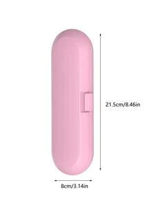 1 件便攜式電動牙刷收納盒,旅行友善家用防塵支架 - 粉色 - 查看 7