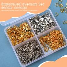 30/100/700 件合金材質 Diy 手鍊項鍊耳環鑰匙扣手機鍊腳鍊連接埠龍蝦扣派對禮品首飾配件首飾配件 - 彩色 - 查看 6