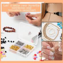 30/100/700 件合金材質 Diy 手鍊項鍊耳環鑰匙扣手機鍊腳鍊連接埠龍蝦扣派對禮品首飾配件首飾配件 - 彩色 - 查看 5