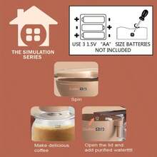 1入兒童假裝玩具小家電和廚房玩具-電動洗衣機套裝,適用於男孩和女孩（電池供電-電池未包含） - 咖啡機 - 查看 6