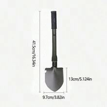 1 件装多功能折叠铲，适用于应急救援、钓鱼、园艺、户外探险设备、园林工具、园艺工具 - 軍綠色 - 查看 2