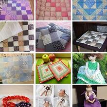 4 Pcs Valentine'S Day Fabric Heart Printed Fabric Square Quilting Patchwork Bundles With Bow Knot Heart Pattern,For DIY Sewing Home Decor Crafts Supplies 13.8inch X 9.8inch(35cmx25cm) - Multicolor - View 11