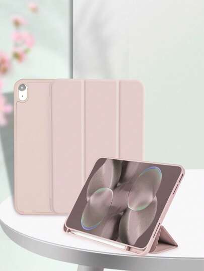 Pink Phone Case 1pc Soft Skin-Friendly Non-Slip With Pen Slot IPaD Protective Case, Compatible With IPad Mini 4/5/6/Mini 7/9.7/10.2/10.5/Air 4/Air 5/10th/10.9/Pro 11inch/Air 11(M2)/Air 13(M2)/Pro 11(M4)/Pro 13(M4) 2024 12.9inch/IPad Air 13(M3 2025)/IPad Air 11-Inch (M3) 2025/IPad (A16) 11 Inch 11th Generation 2025