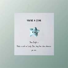 1 tấm thiệp kỷ niệm Ngôi sao may mắn thú vị, Chúc bạn may mắn, Quà tặng công việc mới, Quà tặng đồng nghiệp, Quà tặng sinh nhật, Quà tặng tri ân, Quà tặng đặc biệt cho gia đình, bạn bè và người thân yêu, Quà tặng ngày lễ tình nhân cho anh ấy/cô ấy - Ngôi sao - Xem 11