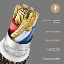 卷曲式键盘线 - 定制卷曲式 USB-C 线缆，适用于机械游戏键盘 - 灰色 - 查看 4