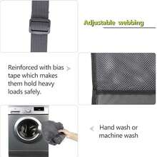 Grey Swimmer's Drawstring Mesh Bag / Swimming Gear Backpack, Large Beach Bag / Pool Bag W 17.7'' X L 25.5'', Lightweight & Foldable - Grey - View 3