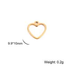5pcs/Set Stainless Steel Heart Shaped Pendant For Necklace, Earrings, Hat, Brooch Making, Valentine's Day Gifts Diy Crafts