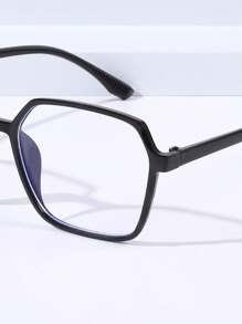 女士用方形藍光阻隔眼鏡 - 無色 - 查看 4