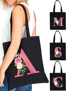 1 Miếng Ngày lễ tình nhân Qủa tặng Giải trí Màu hồng Hoa Lá thư In ấn tranh sơn dầu Túi xách Túi đeo vai Dung lượng lớn NỮ Túi xách Gấp lại Có thể tái sử dụng Túi mua sắm Du lịch Túi tạp hóa , Cá nhân hóa Lễ cưới Túi quà tặng Cho Nữ Phù dâu , Túi trang điểm , Lưu trữ du lịch , Màu thuần Mỹ phẩm Ví , Dung lượng lớn Du lịch Túi trang điểm : Hoàn hảo Đối với Ngoài trời Thích hợp Đối với Đám cưới , Sinh nhật , , Và Kỳ nghỉ , Là A Tuyệt vời Qủa tặng Đối với phụ nữ , Mẹ , Giáo viên , Bạn , Phù dâu , Sinh viên , Đến Trường học , Và Là A Có thể mang đi Và Giải trí Lưu trữ Túi xách tay , A Đa chức năng Túi mua sắm , A Thiết kế mới , Dung lượng lớn , Và MỘT Lý tưởng Mua sắm Là Thích hợp Dành Cho Nam Và Nữ , Cặp đôi , Sử dụng hàng ngày , Ngày tháng , Sinh nhật , Kỳ nghỉ , Và Đến Trường học Mùa hè Kỳ nghỉ , Kỳ nghỉ , bờ biển , Du lịch , Đi làm , Làm Việc  , Sinh viên , Dã ngoại , Cắm trại , Siêu thị , Hằng ngày - màu đen - Xem 1