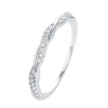 1pc Women's S925 Sterling Silver Ring Moebius Twist Design With Diamond & Colorful Cubic Zirconia, Ins Style, Suitable For Everyday Wear - Möbius Ring - View 7