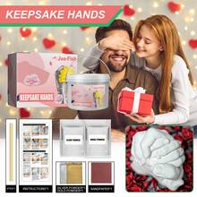 1件裝（含50g克隆粉+50g模型粉+4g金粉+4g銀粉+工具）3d立體手模型diy製作克隆粉印記模型粉紅母親節情人節節日禮物 - 彩色 - 查看 3