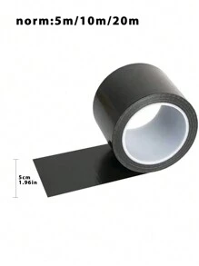 1個黑色管道膠帶皮革修復補貼強力高黏度電池汽車座墊汽車皮椅沙發修復膠帶 - 黑色 - 查看 2